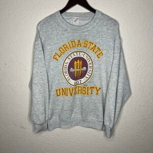 Vintage 90s Florida State University Crewneck Sweatshirt Size L